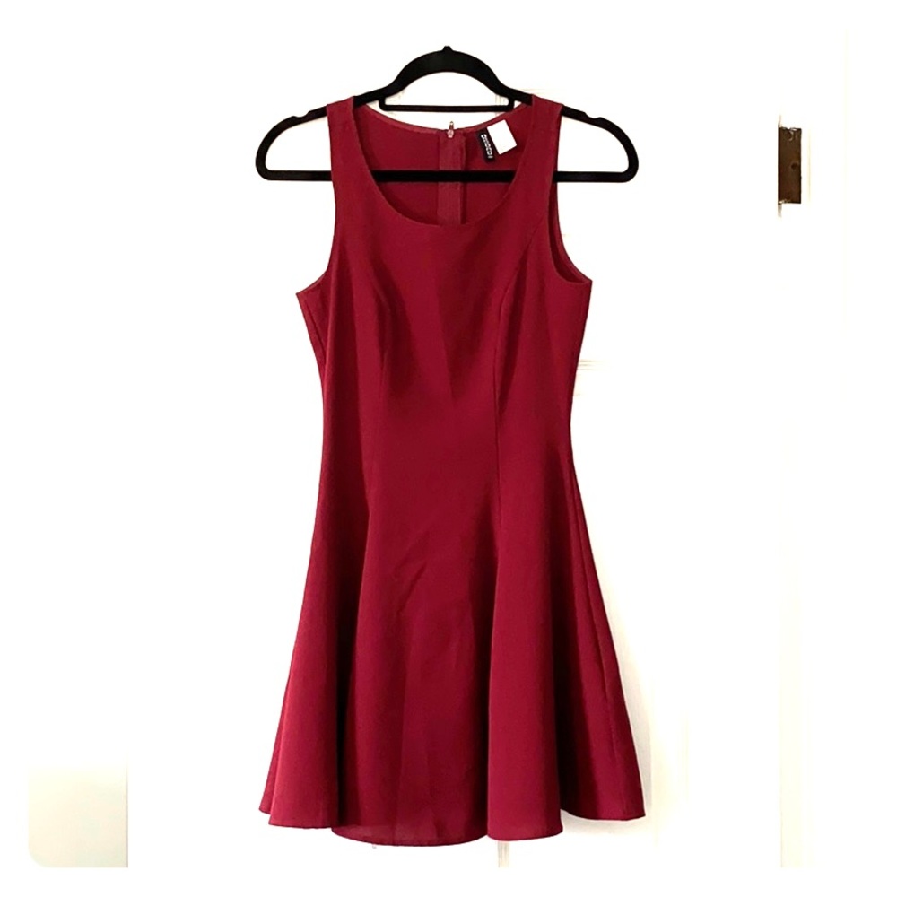 Burgundy Short Dress